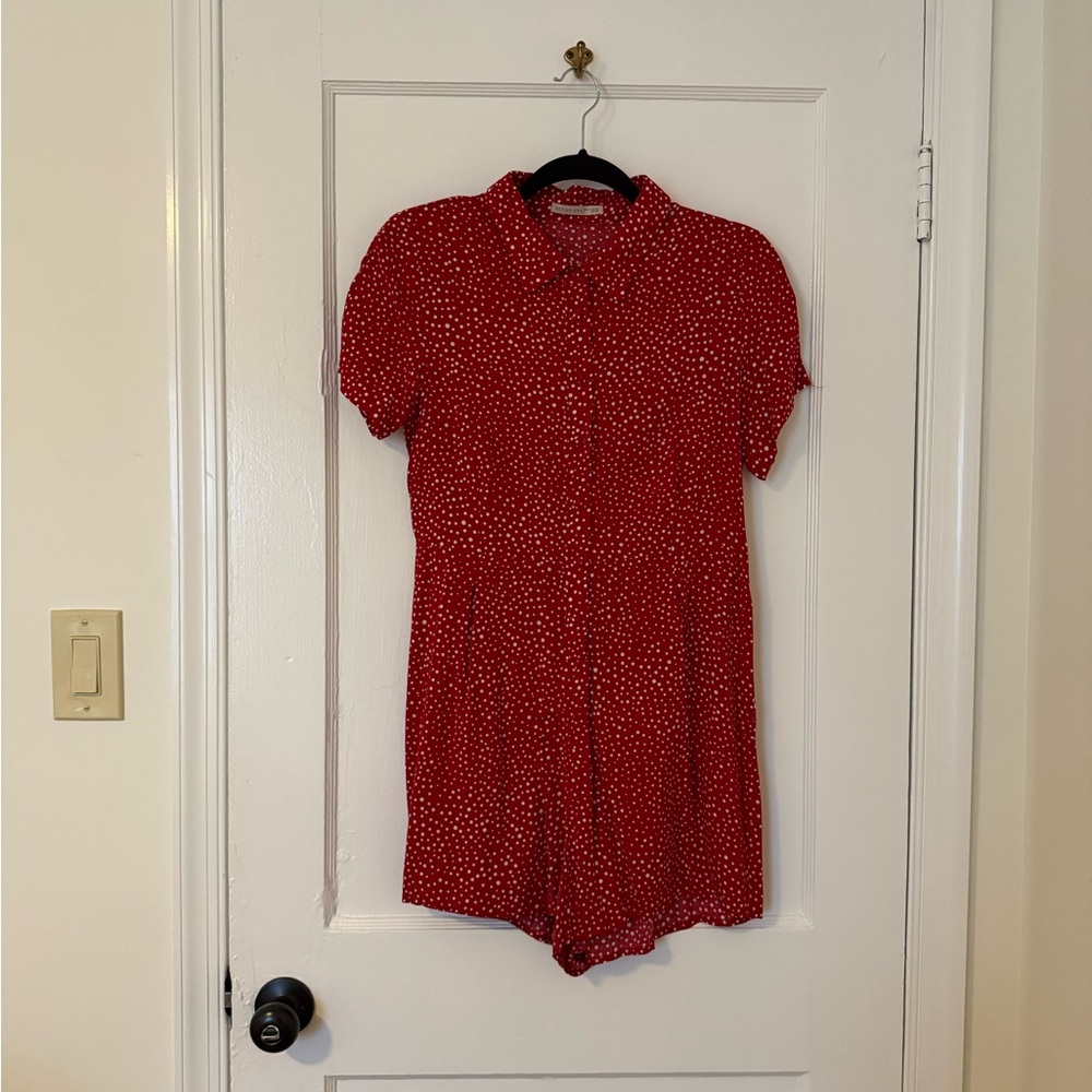 Red Polka Dot Romper